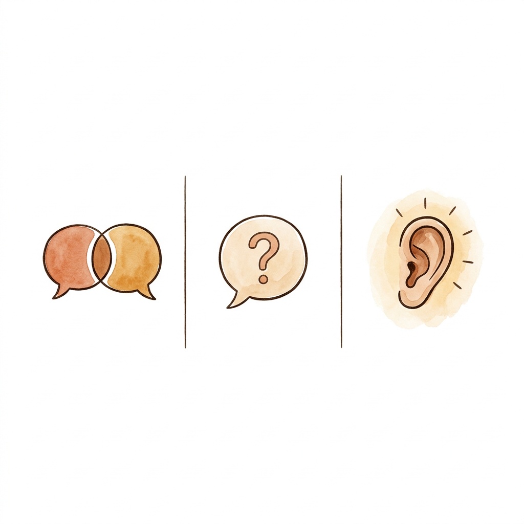 Active Listening の3つの基本 — 繰り返す / 確認する / 受け取る